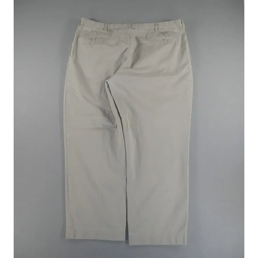 Vintage 90s Polo Ralph Lauren Andrew Pant Double Pleated Beige Chino (42x28) Men
